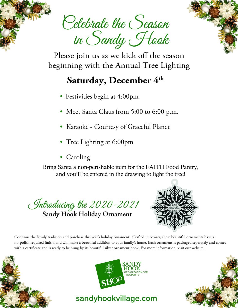 21st Annual Sandy Hook Tree Lighting Sandy Hook Village