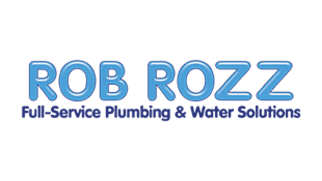 Rob Rozz Full-Service Plumbing and Water Solutions Logo – Gold Sponsor of Rocking the Hook 2025 in Sandy Hook, CT
